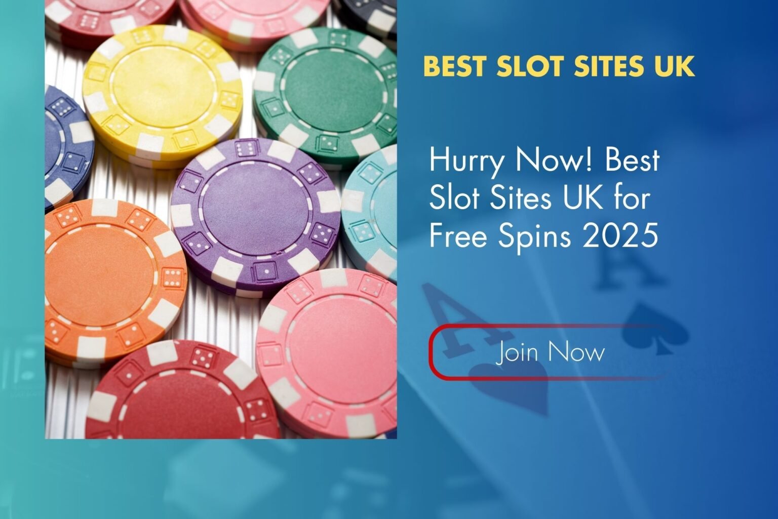 Hurry Now! Best Slot Sites UK for Free Spins 2025