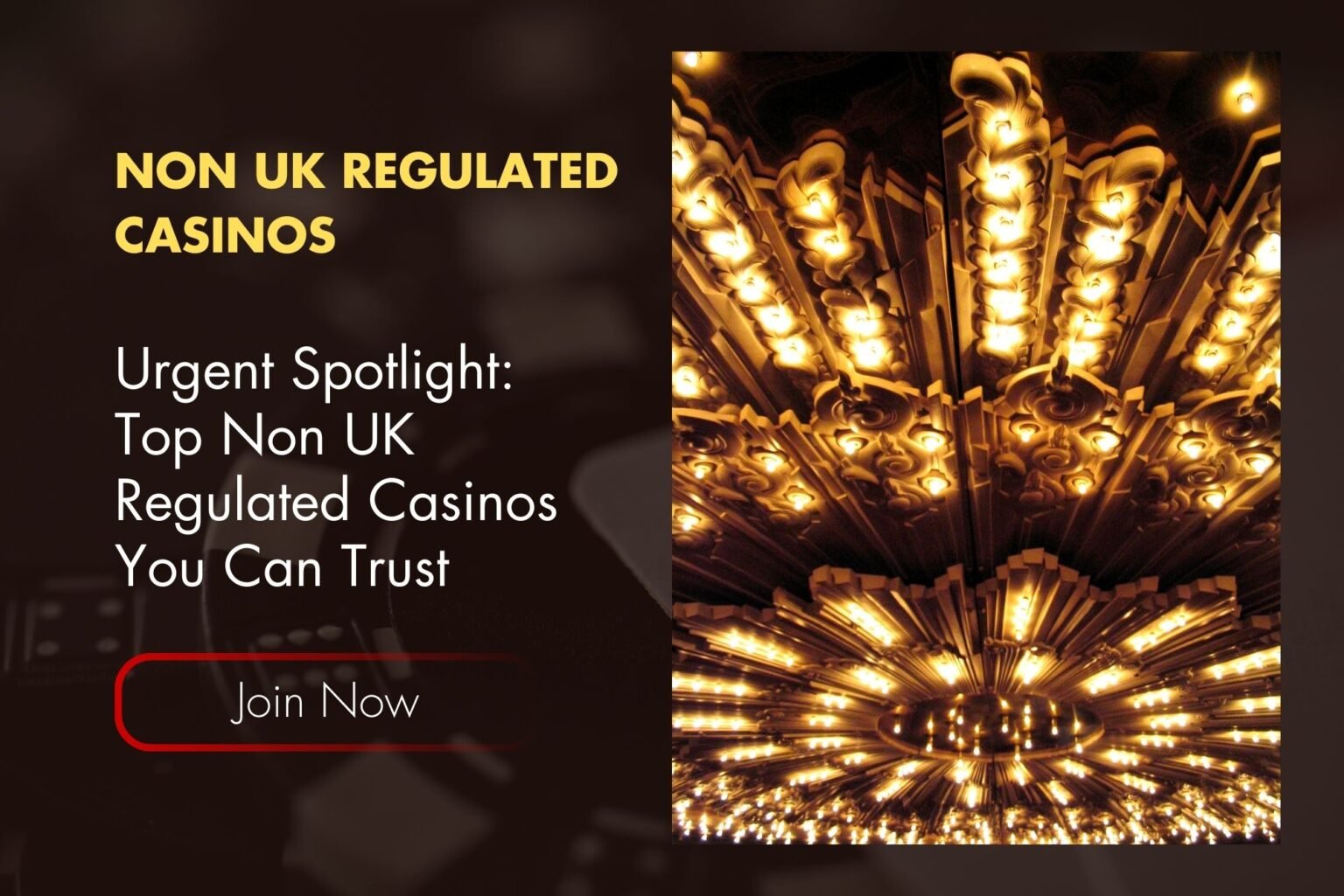 Urgent Spotlight: Top Non UK Regulated Casinos You Can Trust