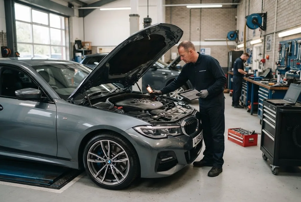 Vehicle inspection of a used car before purchase in the UK